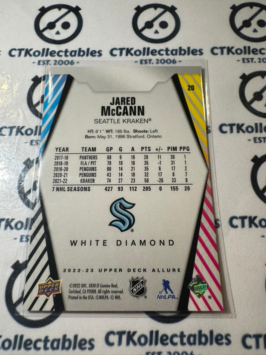 2022-23 Upper Deck Allure Rookies - #20 Jared McCann White Diamond Kraken