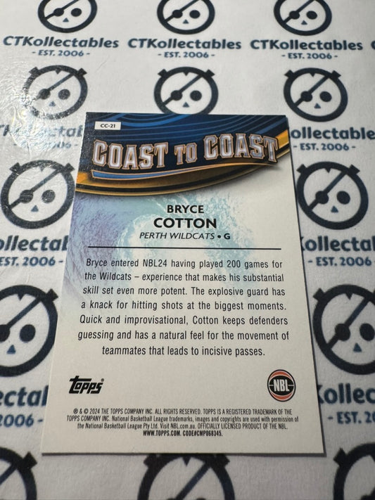 2023-24 Topps NBL Bryce Cotton Coast to coast #CC-21 Wildcats