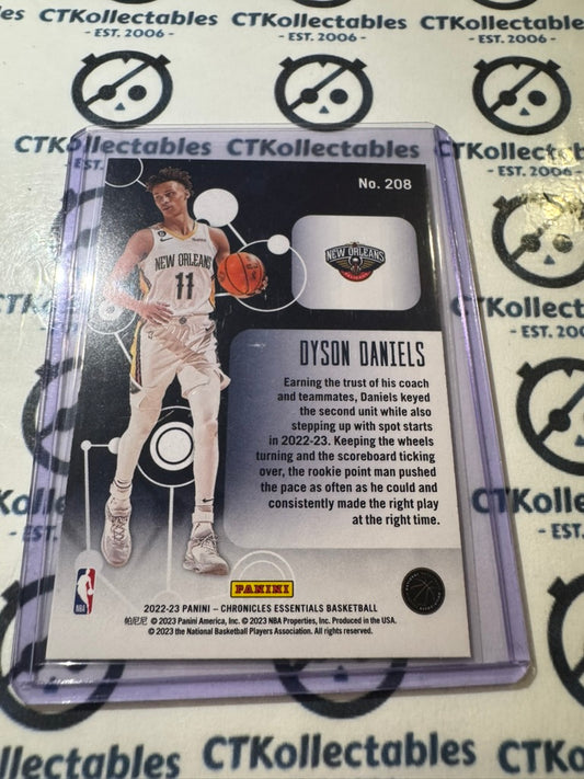 2022-23 NBA Panini Chronicles Essentials Dyson Daniels rookie RC #208 Pelicans