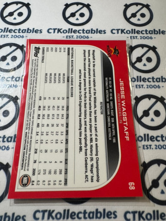 2022-23 Topps NBL Chrome Jesse Wagstaff Refractor #68 Wildcats