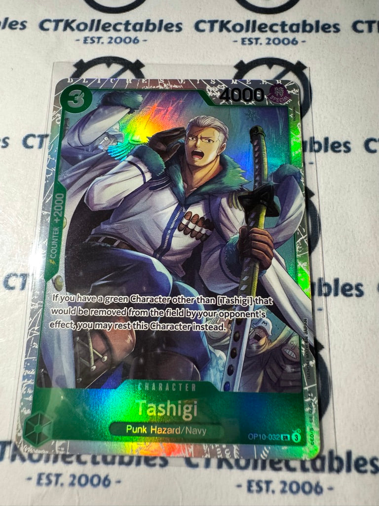 One Piece TCG Tashigi Super Rare Card OP10-032 SR Royal Blood NM/M