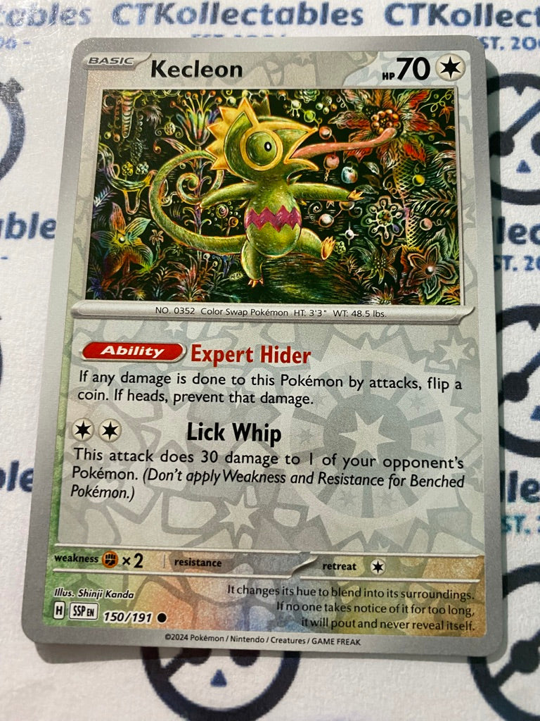 Kecleon Reverse Holo #150/191 Surging Sparks Pokémon TCG 2024