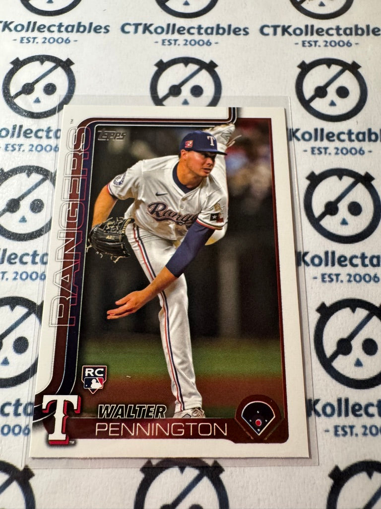 2025 Topps Series 2 Baseball #493 Walter Pennington Rookie Texas Rangers RC