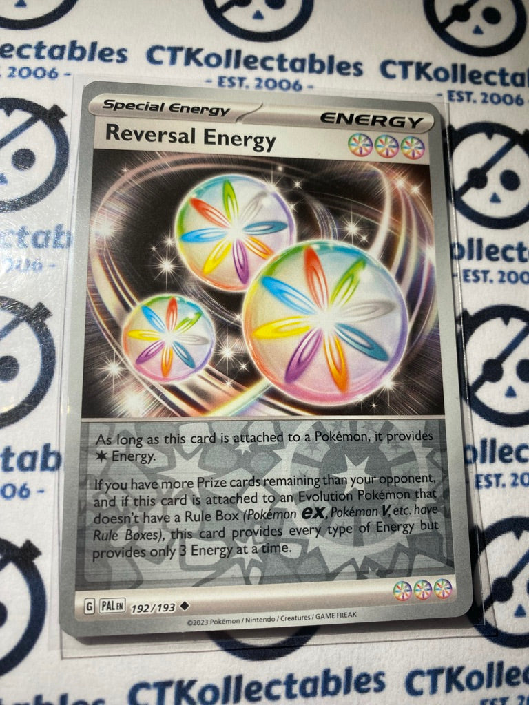 aurora energy pokemon card Reversal Energy Trainer Reverse Holo #192/193 2023 Paldea Evolved Poke – CTKollectables