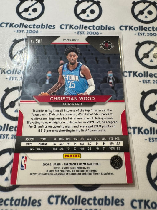 2020-21 NBA Panini Chronicles Prizm update Christian Wood Pink Prizm #501