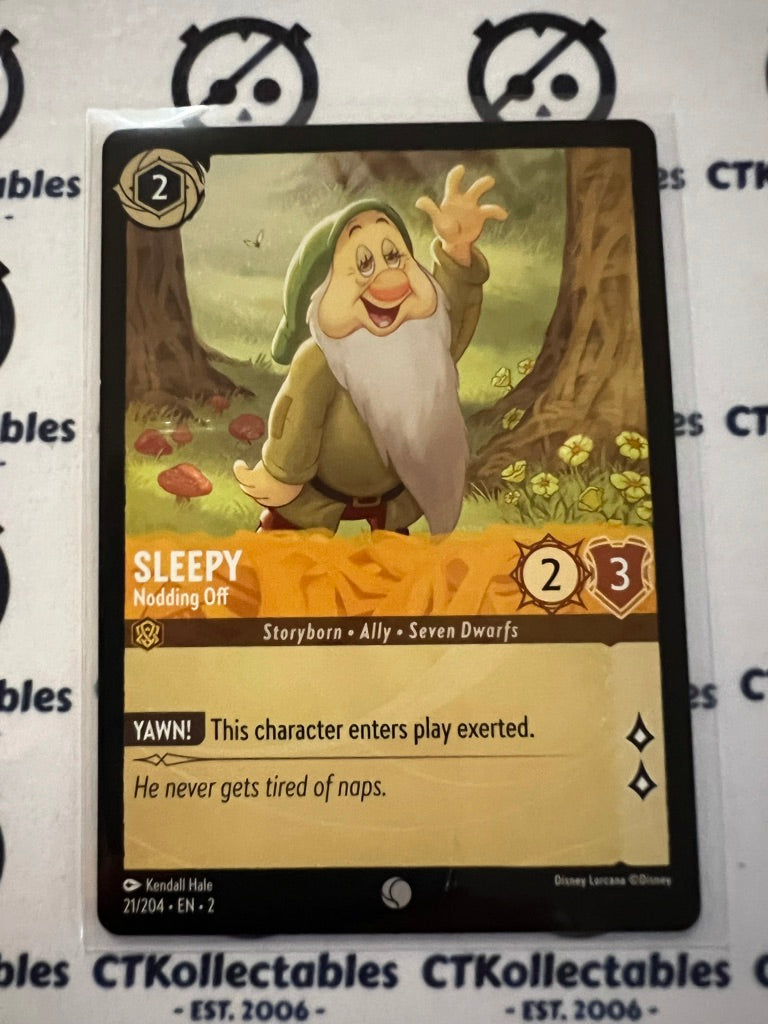2024 Disney Lorcana Floodborn Non-Foil #21 Sleepy, Nodding Off – Common