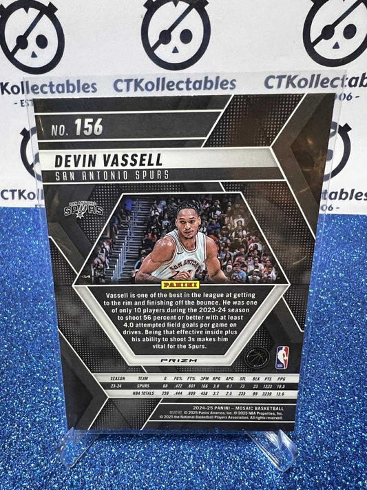2024-25 Panini Mosaic Silver Prizm #156 Devin Vassell San Antonio Spurs