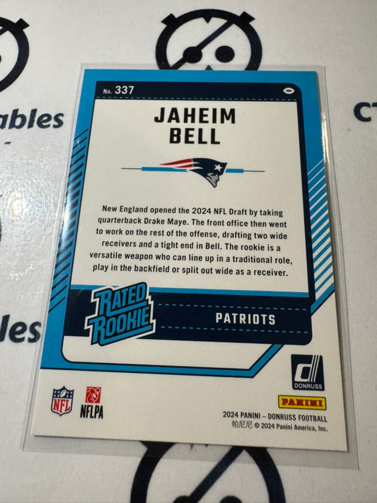 2024 NFL Panini Donruss Rated rookie #337 Jaheim Bell Patriots