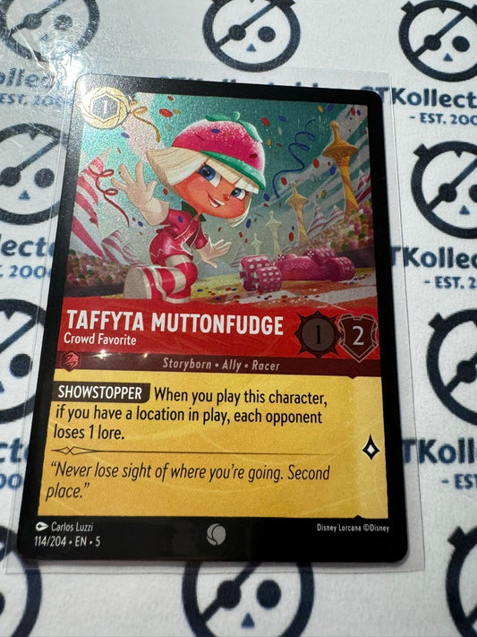 2024 Disney Lorcana Shimmering Skies COLD FOIL 114/204 Taffyta Muttonfudge