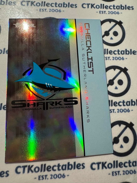 2025 NRL Traders Silver Parallel PS 028 SHARKS CHECKLIST