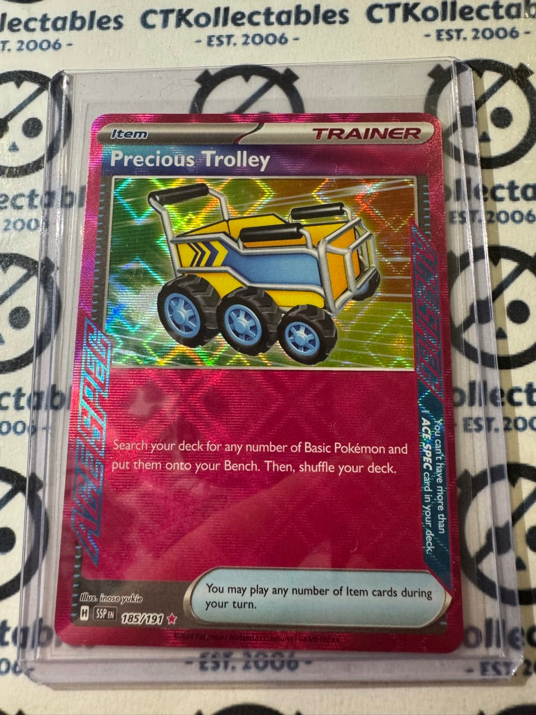 Precious Trolley Ace Spec Rare #185/191 Surging Sparks Pokémon TCG 2024
