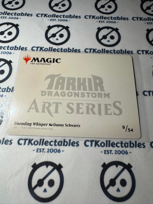 Magic The Gathering Tarkir Dragonstorm 9/54 Art Series Unending Whisper
