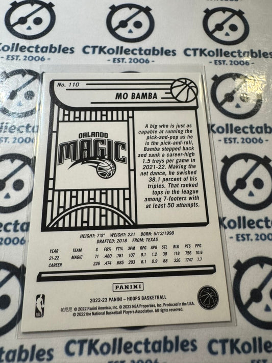 2022-23 NBA Panini Hoops Mo Bamba Neon Green #110 Magic