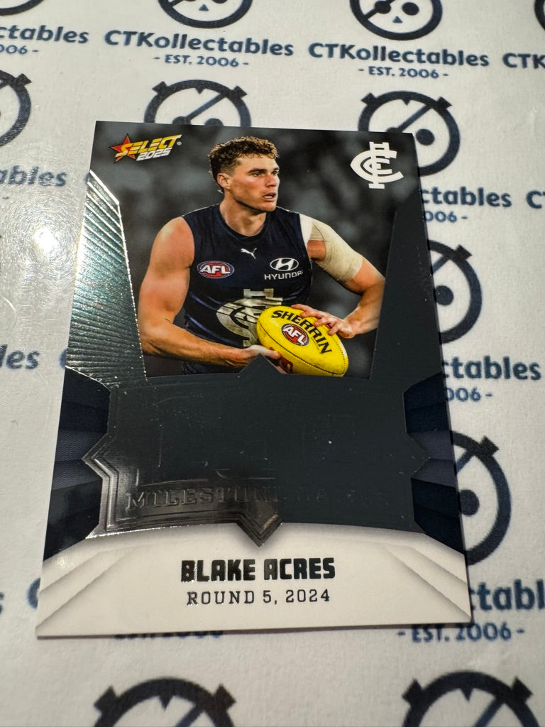 2025 AFL Footy Stars Milestone Blake Acres MG14 Blues