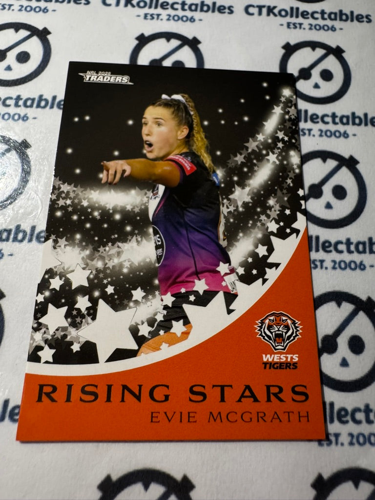 2025 NRL Traders Rising Stars RS 51 / 51 WESTS TIGERS EVIE MCGRATH