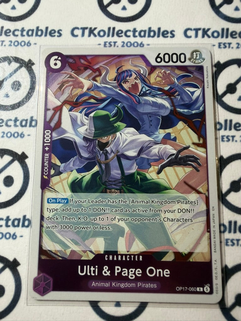 Ulti & Page One R FOIL OP17-060 One Piece The World's Strongest Warriors ENG