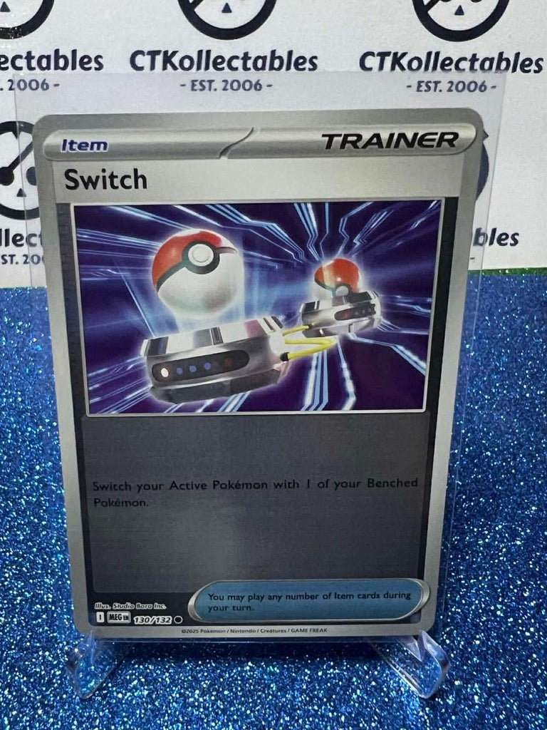 Switch Reverse Holo #130/132 Mega Evolution Pokemon