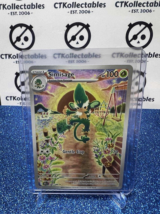 SIMISAGE RARE SCARLET & VIOLET BLACK BOLT #090/086 POKEMON CARD