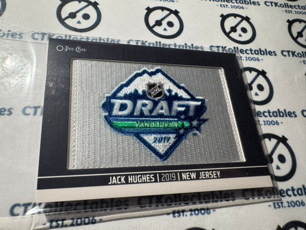 2024-25 O-Pee-Chee Hockey First Round Patches DP-23 Jack Hughes Devils