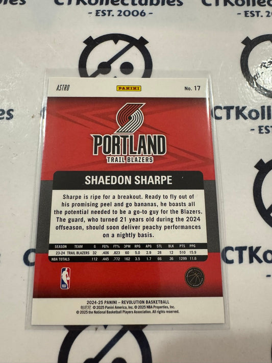 2024-25 Panini NBA Revolution Shaedon Sharpe Astro #17 Portland