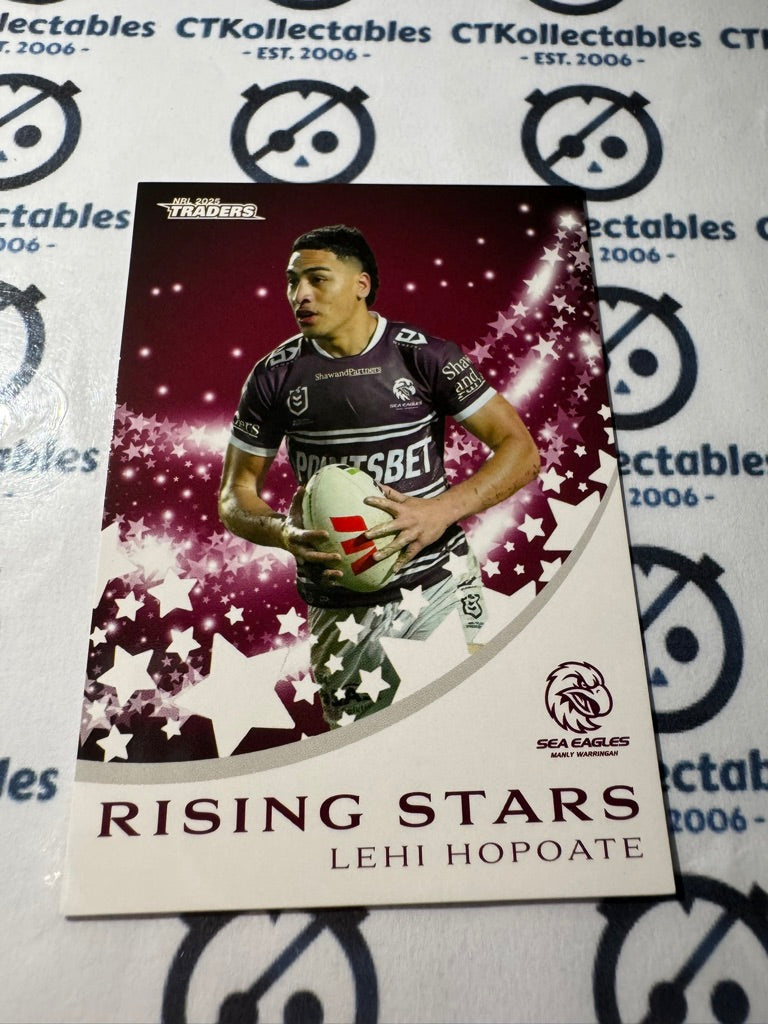 2025 NRL Traders Rising Stars RS 20 / 51 SEA EAGLES LEHI HOPOATE