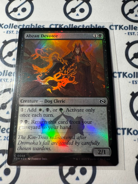 Magic The Gathering Tarkir Dragonstorm Abzan Devotee FOIL 0068 C