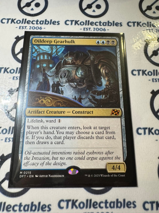 2025 Magic The Gathering AETHERDRIFT Oildeep Gearhulk #0215 Mythic non-Foil