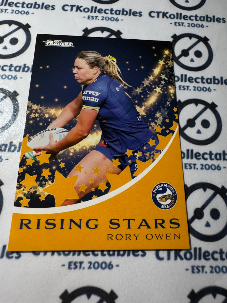 2025 NRL Traders Rising Stars RS 33 / 51 EELS RORY OWEN