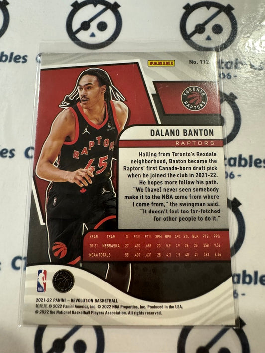 2021-22 NBA Panini Revolution Dalano Banton Rookie Card #112