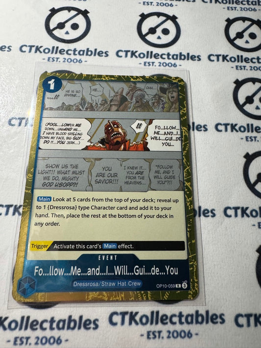 One Piece TCG Follow me and i will guide FOIL Card OP10-059 R Royal Blood NM/M