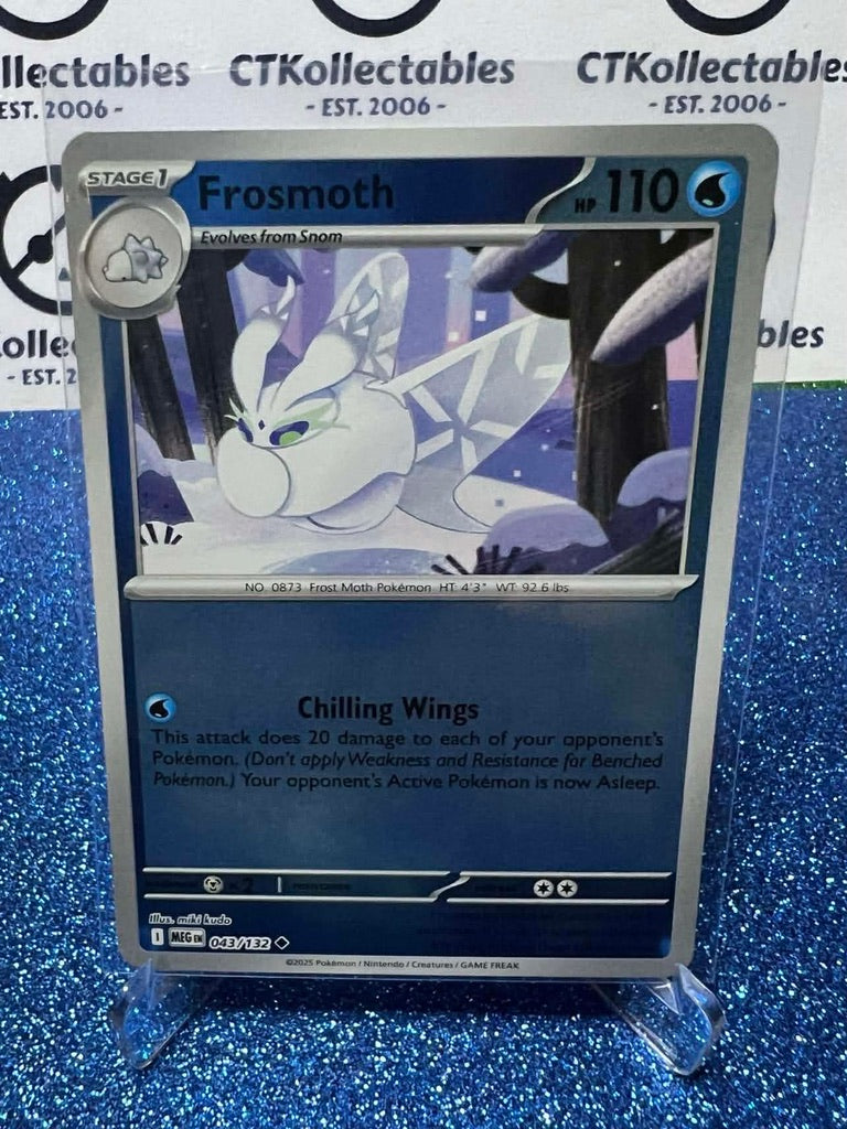 Frosmoth Reverse Holo #043/132 Mega Evolution Pokemon
