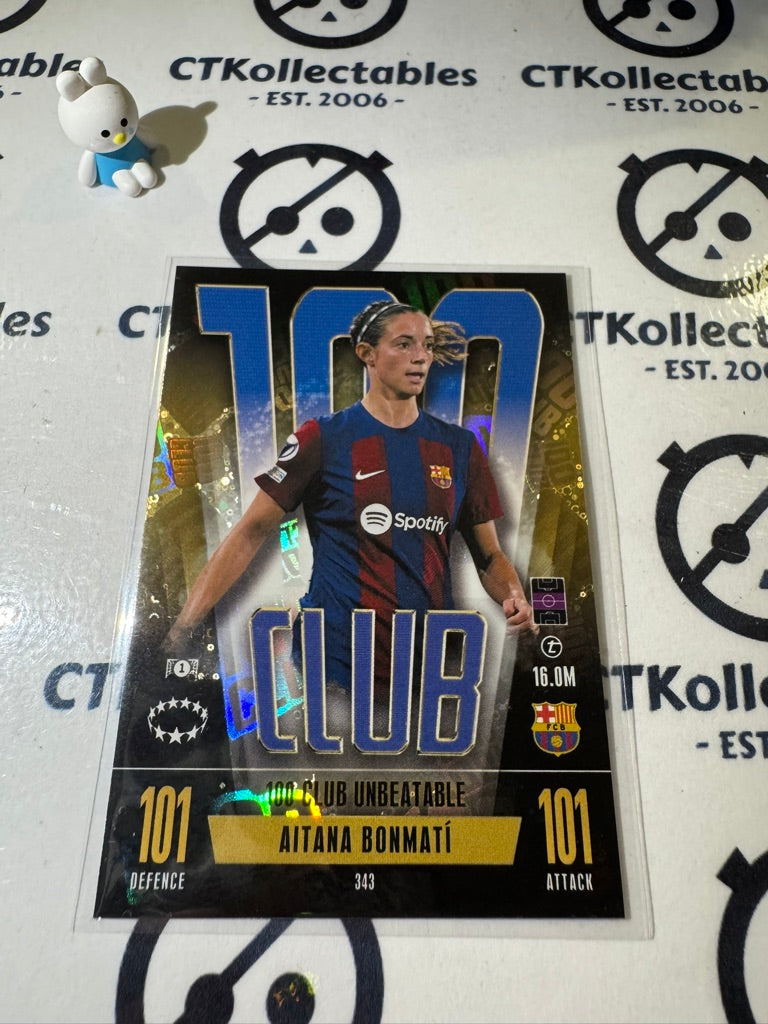 2023-24 TOPPS MATCH ATTAX AITANA BONMATI 100 CLUB #343