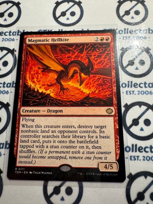 Magic The Gathering Tarkir Dragonstorm 0111 Magmatic Hellkite R
