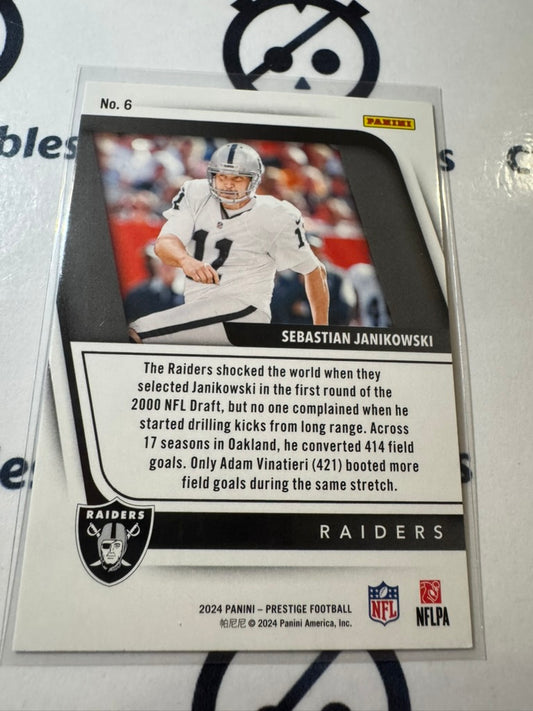 2024 NFL Prestige Sebastian Janikowski Franchise Favorites #6 Raiders