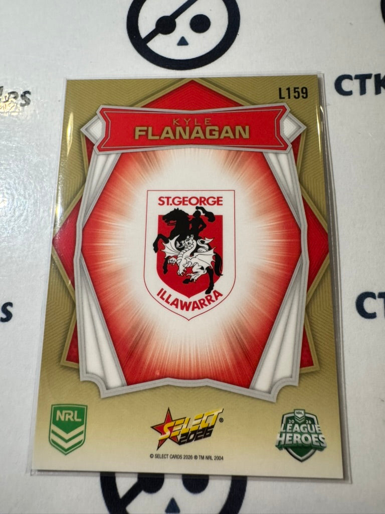 2026 Select NRL League Heroes Luminous Base #L159 Kyle Flanagan Dragons