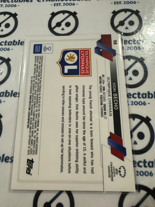 2022-23 Topps Chrome UEFA Women’s Soccer #98 Vicki Becho RC Rookie