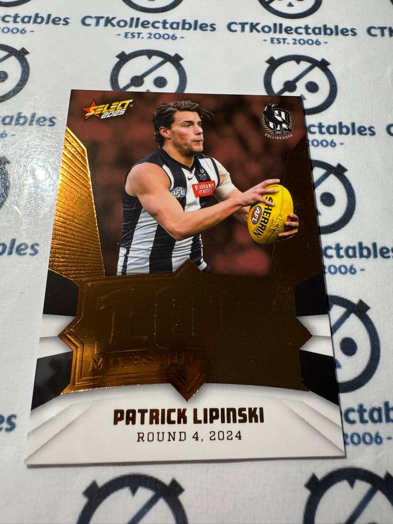 2025 AFL Footy Stars Milestone Patrick Lipinski MG21 Magpies