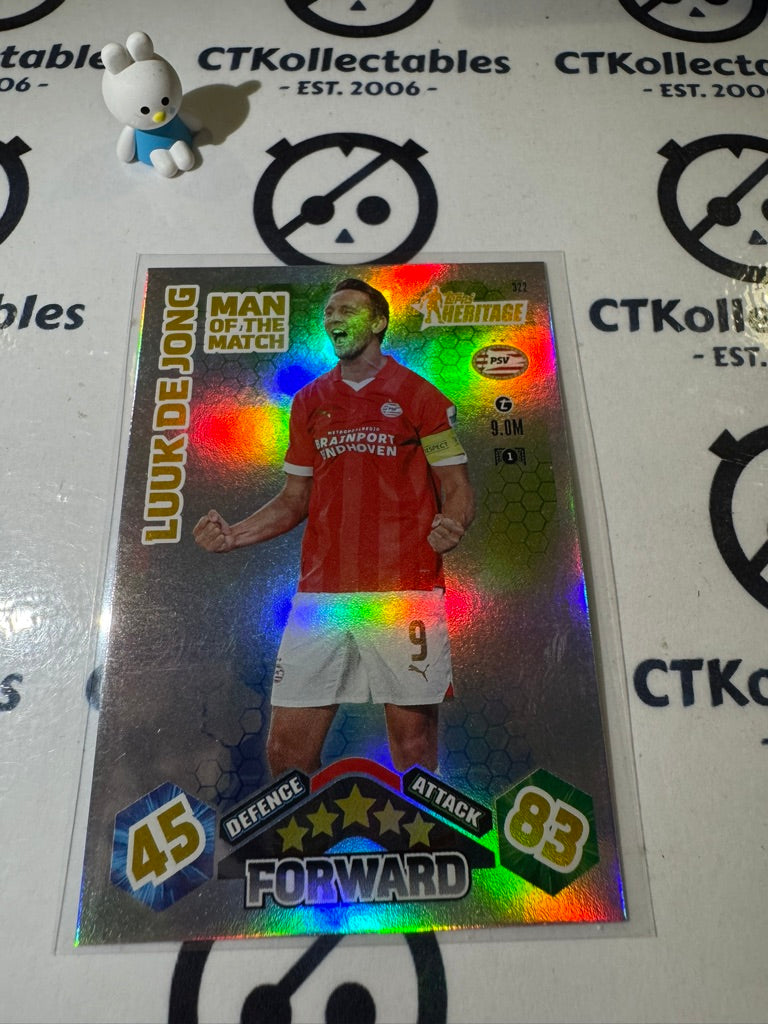 2023-24 TOPPS MATCH ATTAX HERITAGE LUUK DE JONG MAN OF THE MATCH #322