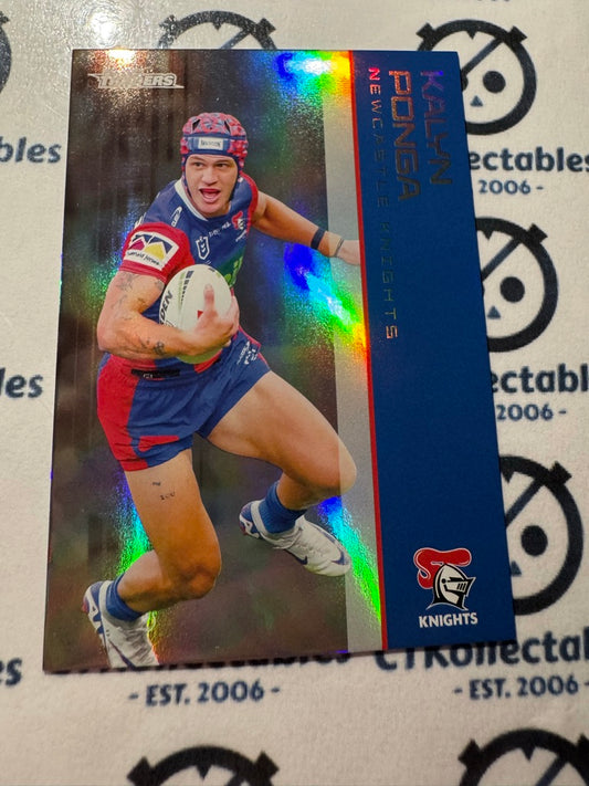 2025 NRL Traders Silver Parallel PS 080 KALYN PONGA KNIGHTS