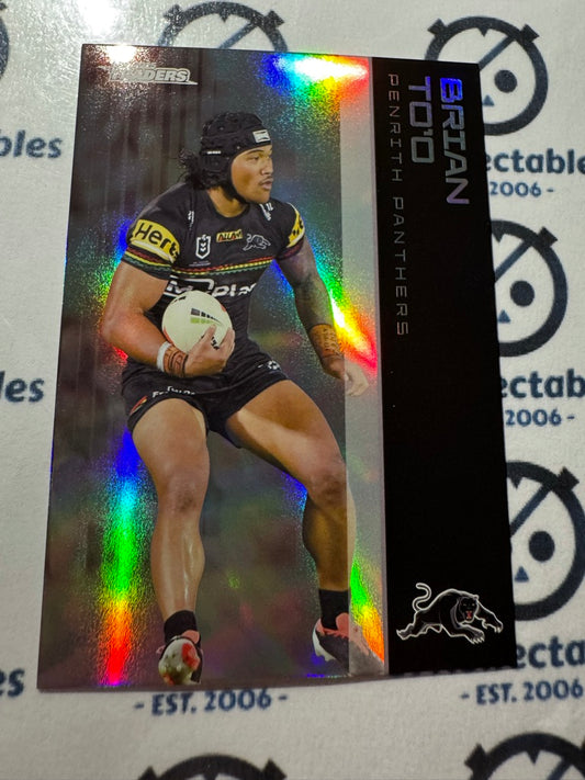 2025 NRL Traders Silver Parallel PS 107 BRIAN TO’O PANTHERS