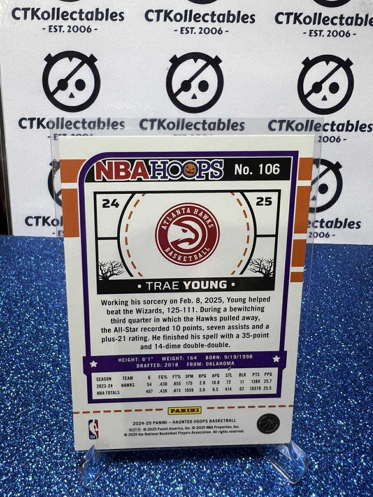 2024-25 Panini NBA HAUNTED HOOPS Slime Parallels #106 Trae Young Atlanta Hawks
