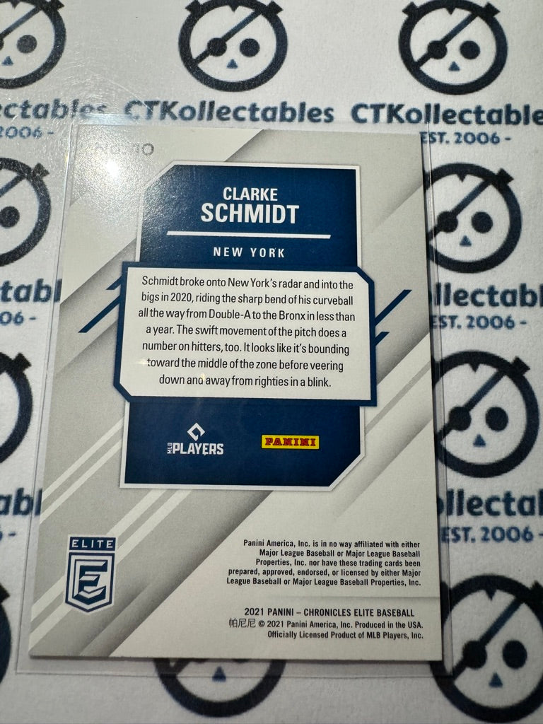 2021 Chronicles MLB Baseball Elite Clarke Schmidt #10 New York