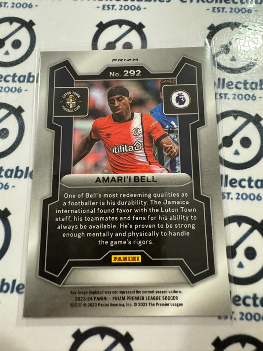 2023-24 Prizm Premier League Soccer Amari'i Bell RC #292 Pink Mosaic Prizm