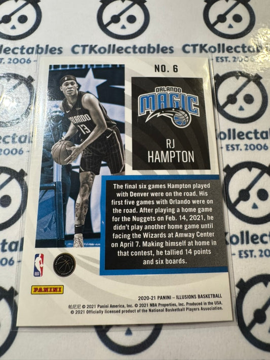 2020-21 NBA Panini Illusions Rj Hampton Instant Impact RC Rookie #6 Magic