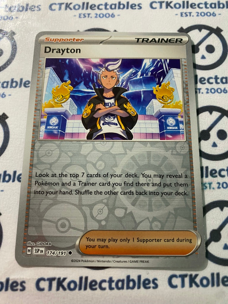 Drayton Reverse Holo #174/191 Surging Sparks Pokémon TCG 2024
