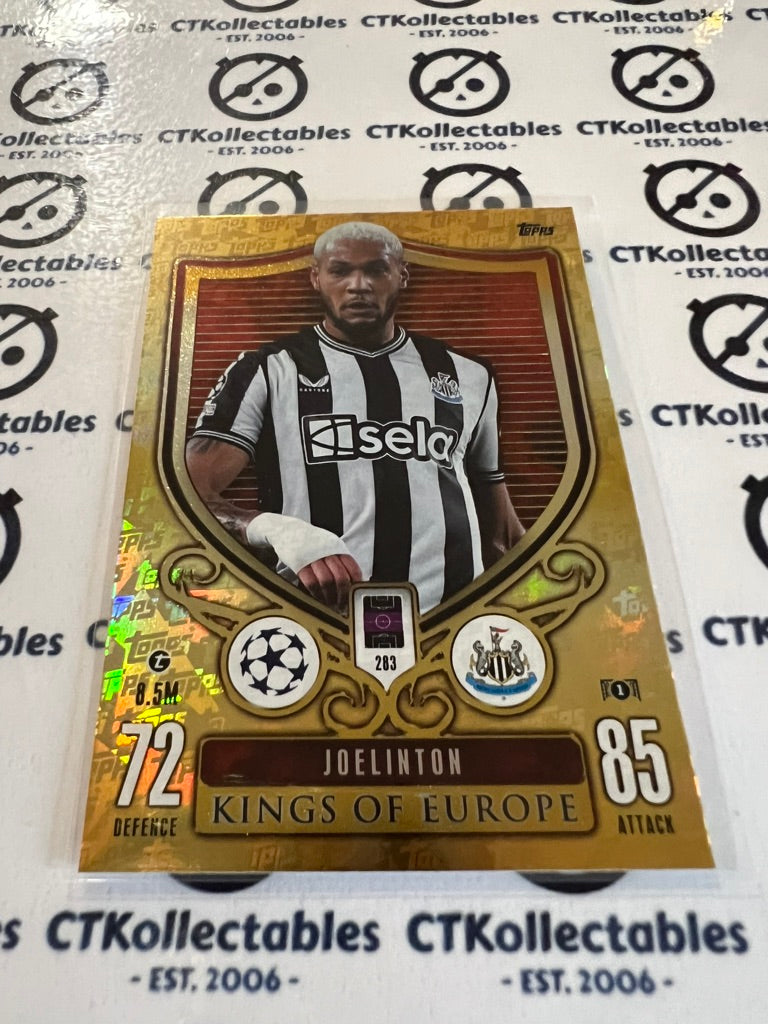 2023-24 TOPPS MATCH ATTAX Joelinton Kings Of Europe #283 SOCCER CARD