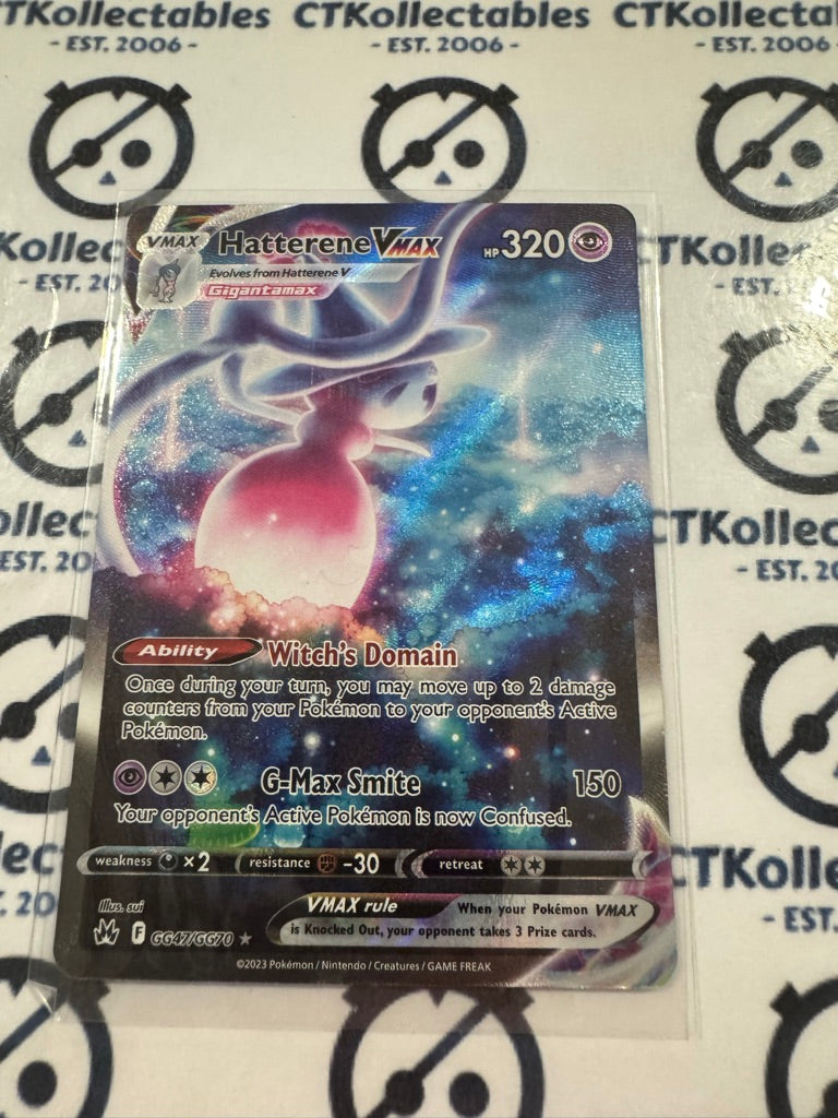 pokemon cards hatterene Hatterene VMAX Galarian Gallery GG47/GG70 Crown Zenith Pokémon Card – CTKollectables