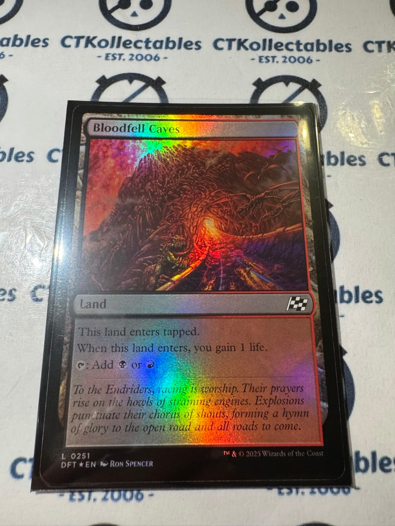 2025 MTG AETHERDRIFT Bloodfell Caves # L 0251 Foil
