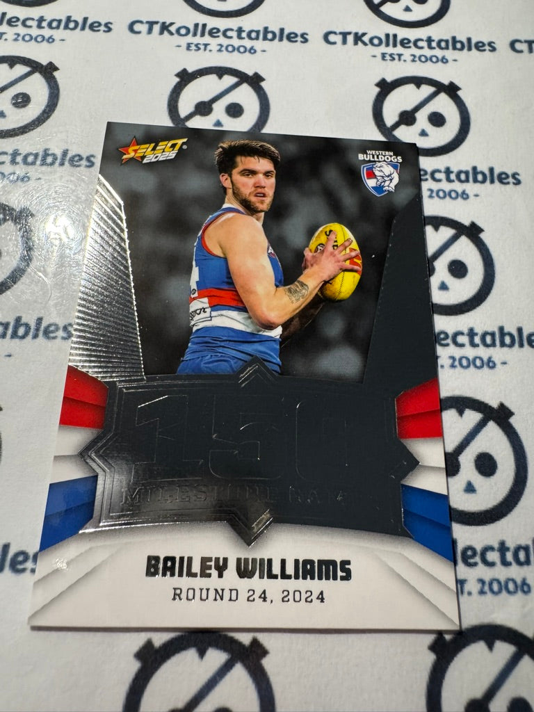 2025 AFL Footy Stars Milestone Bailey Williams MG104 Bulldogs
