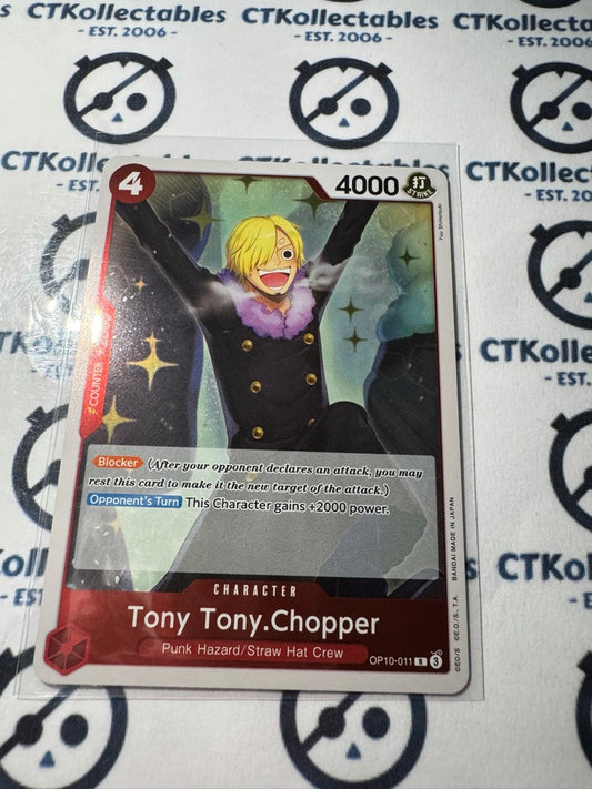 One Piece TCG DTony Tony. Chopper  FOIL Card OP10-011 R Royal Blood NM/M
